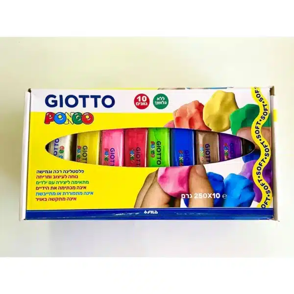 10 פלסטלינה רכה גיאוטו