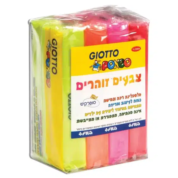 4 פלסטלינה זוהרת גיאוטו