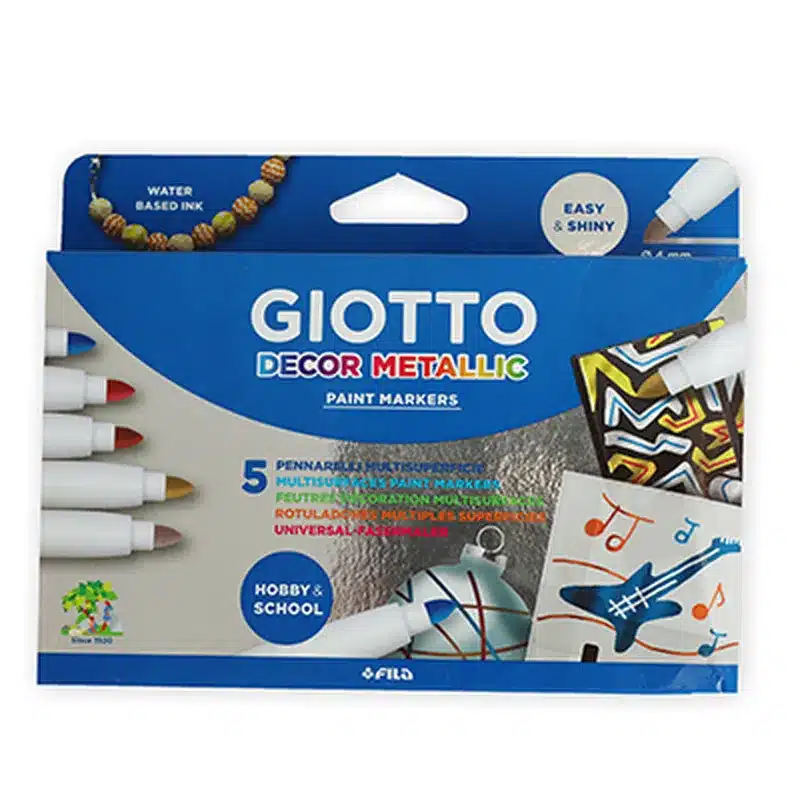מארז 5 טושים מטלים איכותיים במיוחד – חברת GIOTTO