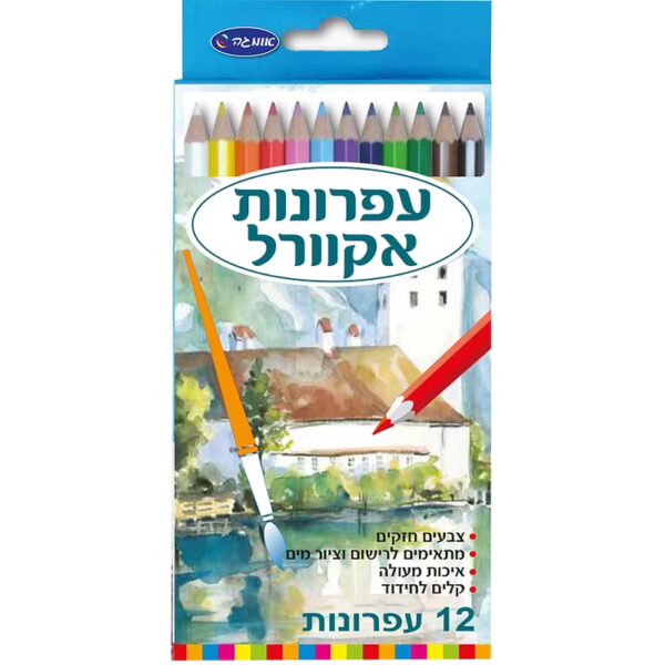 עפרונות אקוורל 12