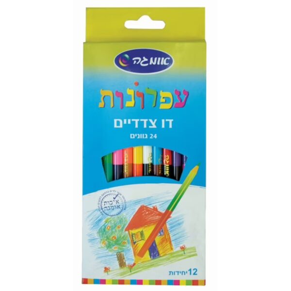 עפרונות דו צדדיים 12