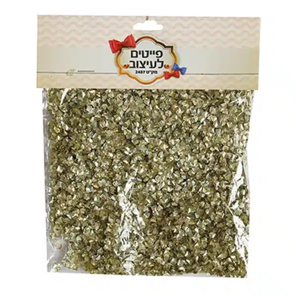 פייטים לעיצוב 50 גרם זהב
