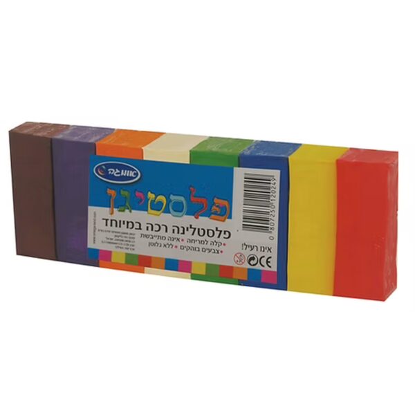 פלסטיגן 8 צבעים 200 גרם