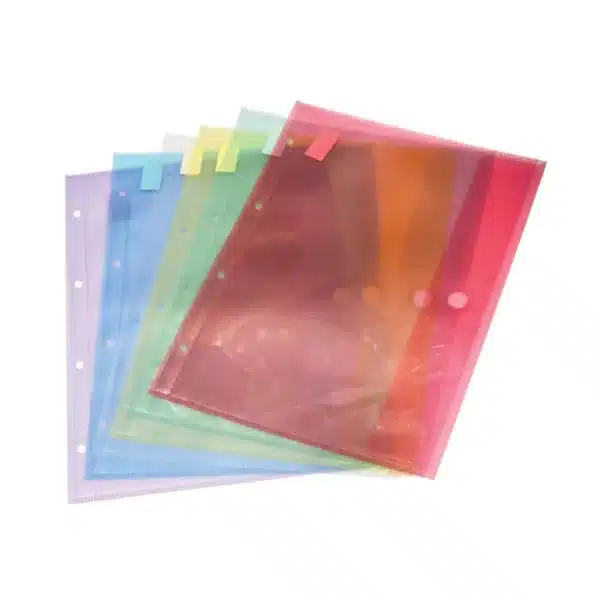 פס לבן לתיוק עם סגירת סקוץ