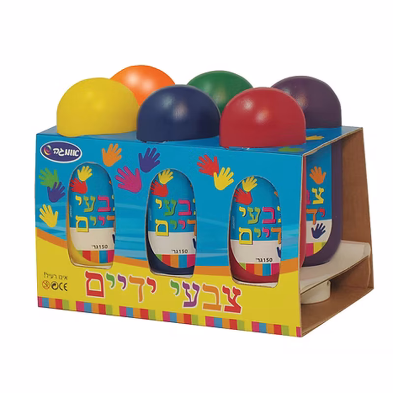 צבעי ידיים 6 יחידות 150 גרם צבעי ידיים 6 יחידות 150 גרם