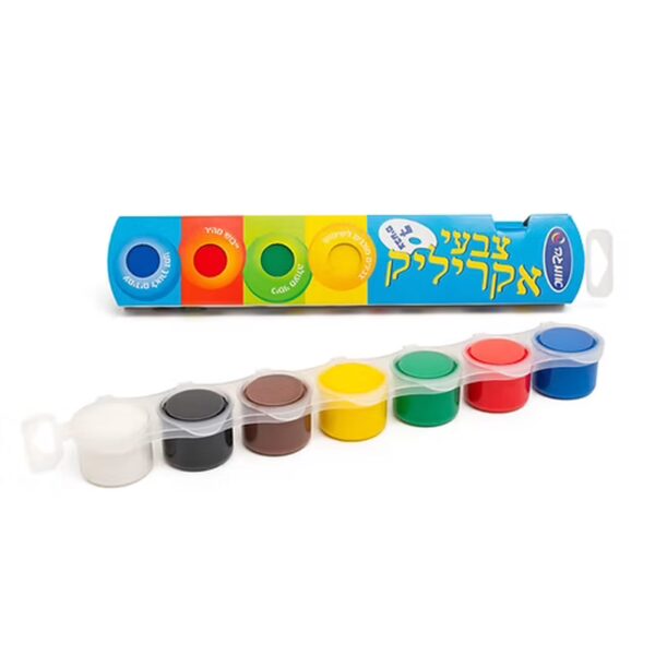 שרשרת צבעי אקריליק 7 יחידות 20 מ ל