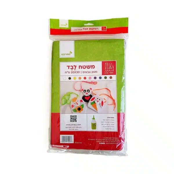 לבד דביק צבעוני A4 10 יח'