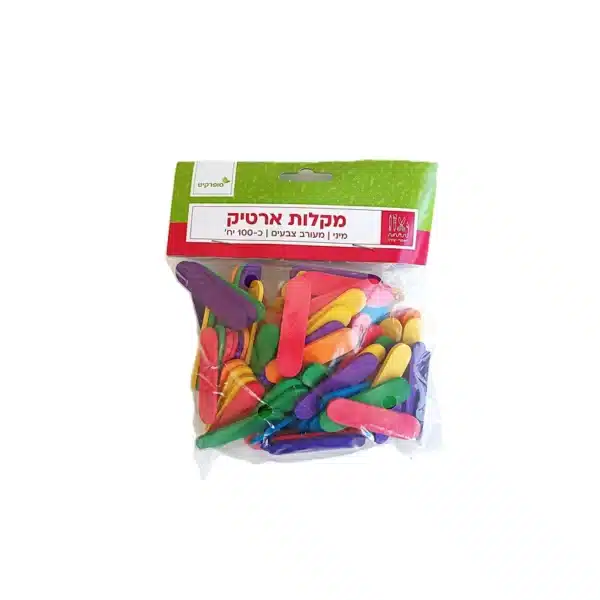מקלות ארטיק מיני צבעוני