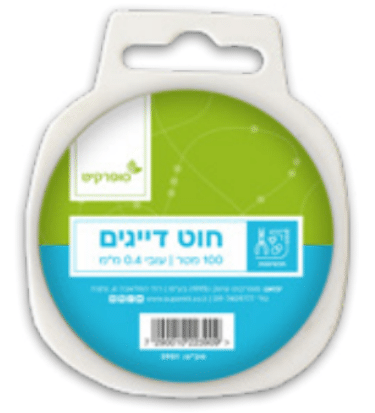 חוט דייגים 100 מטר 0.4 ממ